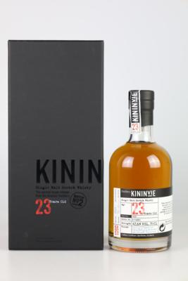 23 Years Old Kininvie Single Malt Scotch Whisky, Kininvie Distillery, distilled in 1990, Schottland, halbe Bouteille 0,350 l, in OVP - Wines and Spirits powered by Falstaff