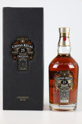 25 Years Old Chivas Regal Blended Scotch Whisky, Chivas Brothers, Schottland, 96 Wine Enthusiast-Punkte, 0,7 l, in OVP - Vini e spiriti