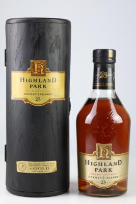 25 Years Old Highland Park Single Malt Scotch Whisky, Highland Park, Schottland, 0,7 l, in OHK - Víno a lihoviny