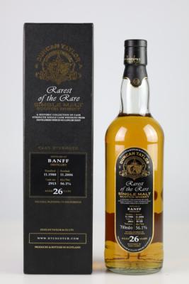 26 Years Old Duncan Taylor Rarest of the Rare Cask Strength Single Malt Scotch Whisky, gefüllt 2006, Banff Distillery, Schottland, 0,7, l in OVP - Die große Herbst-Weinauktion powered by Falstaff