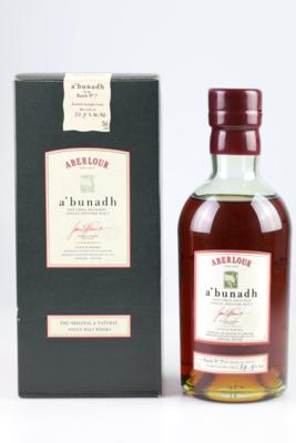 Aberlour a'Bunadh Batch 7 Cask Strength non chill-filtered Single Speyside Malt Scotch Whisky, Aberlour Distillery, Schottland, 0,7 l - Die große Herbst-Weinauktion powered by Falstaff