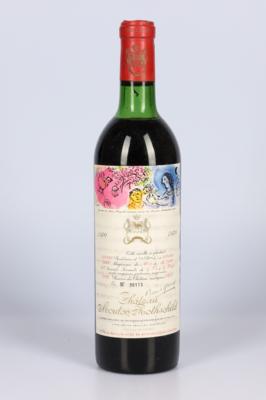 1970 Château Mouton Rothschild, Bordeaux, 92 Cellar Tracker-Punkte - Víno a lihoviny