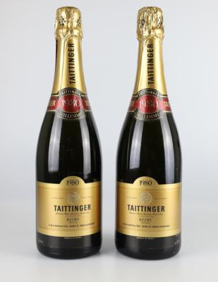 1980 Champagne Taittinger Millésime Brut AOC, Champagne, 2 Flaschen, in OVP - Vini e spiriti