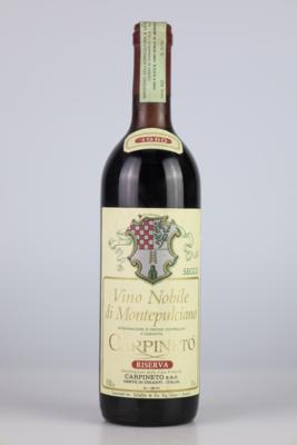 1980 Vino Nobile di Montepulciano DOCG Riserva, Carpineto, Toskana, 90 Falstaff-Punkte - Víno a lihoviny