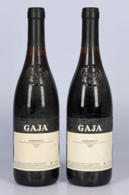 1982 Barbaresco DOCG, Gaja, Piemont, 93 Cellar Tracker-Punkte, 2 Flaschen - Vini e spiriti