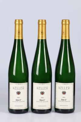 2021 Riesling Auslese Westhofener Brunnenhäuschen Abts Erde GG, Weingut Keller, Rheinland-Pfalz, 3 Flaschen - Víno a lihoviny