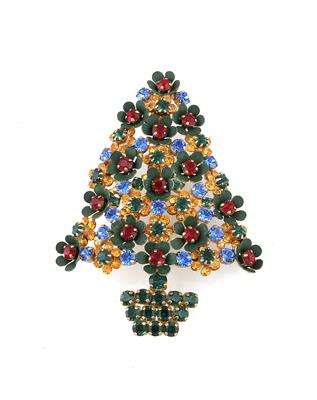 Weihnachtsbaum-Brosche - Vintage fashion and acessoires