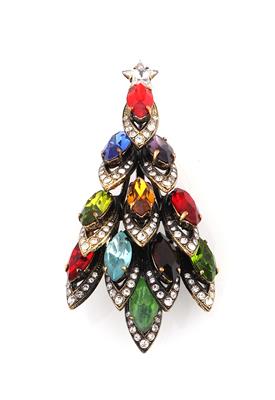 Weihnachtsbaum-Brosche - Vintage fashion and acessoires