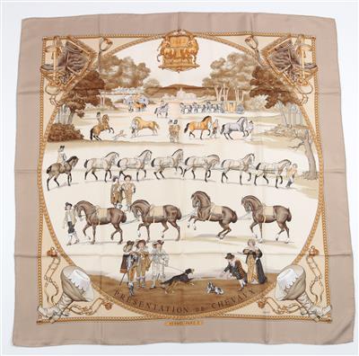 Hermès Schultertuch "Presentation de Chevaux", - Gioielli e accessori