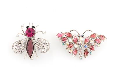 Insekten- und kleine Schmetterlingsbrosche, - Vintage Modeschmuck und Accessoires