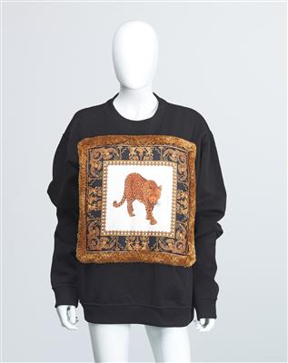 Versace - Sweat Shirt mit Applikation, - Vintage Mode und Accessoires