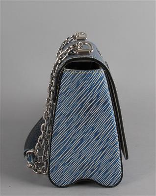 Louis Vuitton Blue EPI Denim Twist Pins Chain Wallet