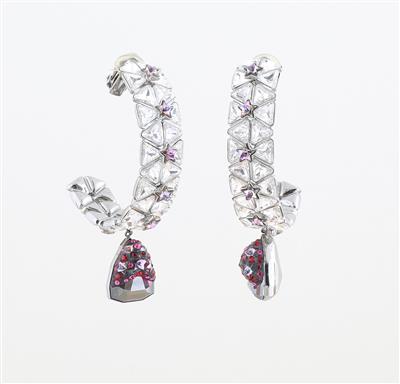 SWAROVSKI - Paar Kreolen-Ohrclips, - Handbags and Accessories