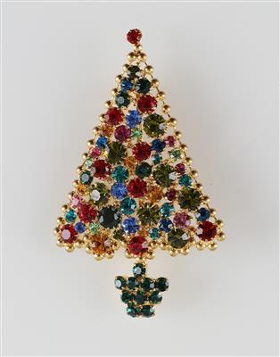Weihnachtsbaum-Brosche, - Móda a doplňky