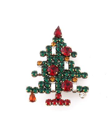 Weihnachtsbaum-Brosche, - Moda e accessori