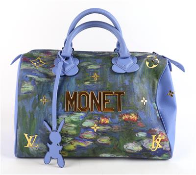 Louis Vuitton Speedy 30 Limited Edition with designer Jeff Coons - Claude  Monet For Sale at 1stDibs