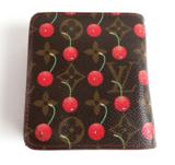 Louis Vuitton Limited Murakami Cherry Monogram Cerise Compact Zip Wallet