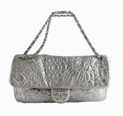 CHANEL Graphite Edge Flap Bag, - Handbags & accessories