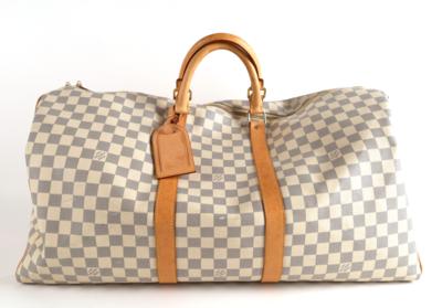 LOUIS VUITTON Keepal 55 Bandouliere Damier Azur, - Borse e accessori