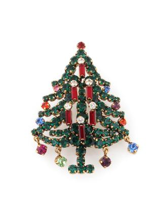 Weihnachtsbaum-Brosche, Rudolf Weiss, - Handtaschen & Accessoires