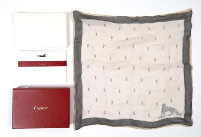 Cartier - kleines Seidentuch und 10 Grußkarten mit Kuverts, - Handtaschen & Accessoires