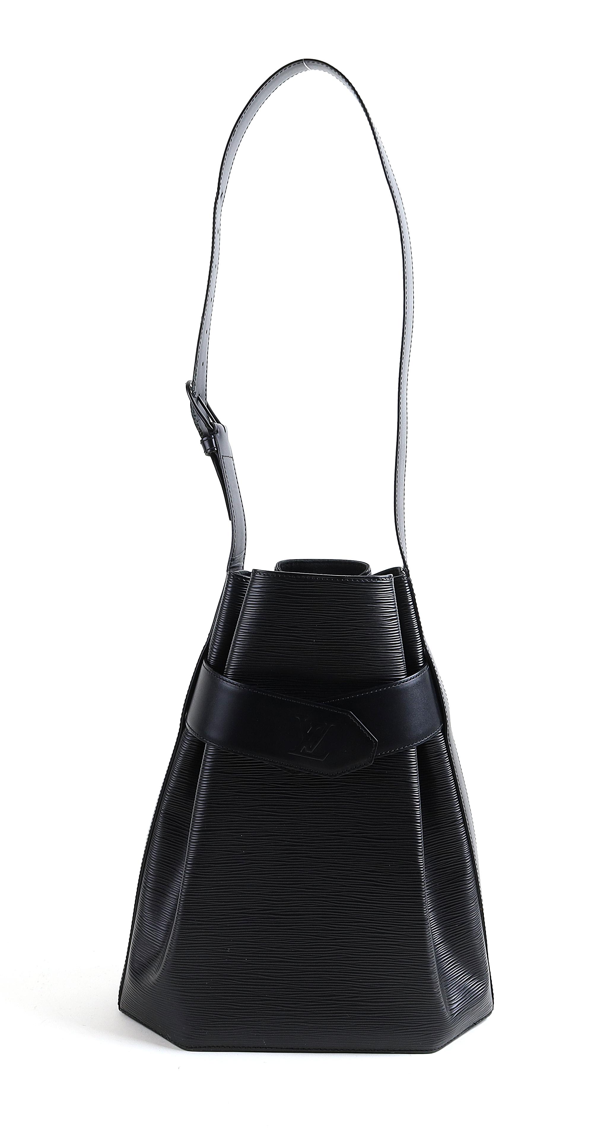 Louis Vuitton Black Epi Noir Sac D'epaule Twist Bucket Bag 