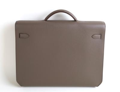 Hermes Brown Epsom Kelly Depeche 38cm Briefcase Bag 