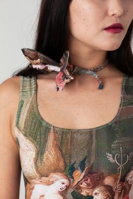 choker necklace with a 3D flower - Fashion by Florentina Leitner, 21 looks inspired by artworks from Dorotheum