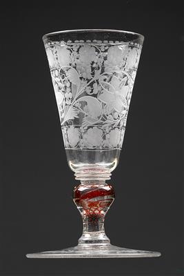 A baroque goblet, - Sklo, Porcelán