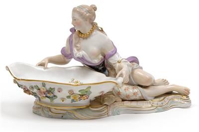 An epergne, - Sklo, Porcelán