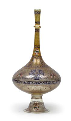 A Brocard bottle in the "Arab" style, - Sklo, Porcelán