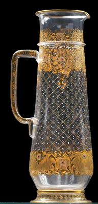 A Lobmeyr glass jug, - Glass and porcelain