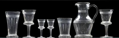 A Lobmeyr glass service, - Glass and porcelain