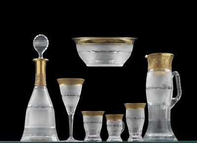 A Moser glass service, - Vetri e porcellane