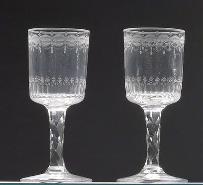 Lobmeyr – Four aperitif glasses, - Sklo, Porcelán