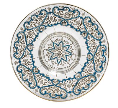 Lobmeyr – A plate, - Glass and porcelain