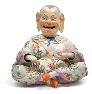 A ‘Wackelpagode’ joke figure, - Sklo, Porcelán