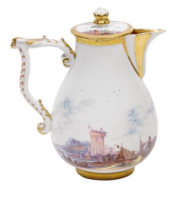 An exquisite pot with lid, - Vetri e porcellane