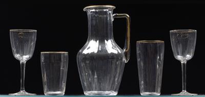 A Lobmeyr glass set, - Vetri e porcellane