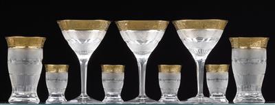 Moser glasses, - Glass and porcelain
