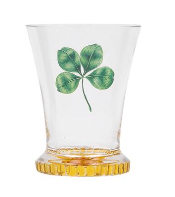 A ‘‘Ranftbecher“ decorated with a four-leafed clover, - Vetri e porcellane