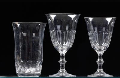 A Riedel glass service, - Glass and porcelain
