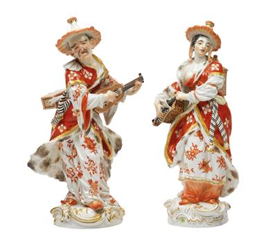 A Malabar couple, - Sklo, Porcelán