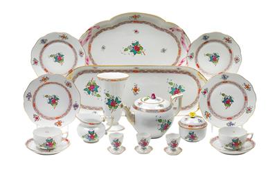 A tea service, - Vetri e porcellane