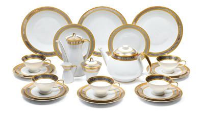 A tea service, - Vetri e porcellane