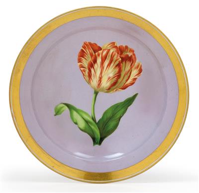 "Tulipa gesneriana" – A botanical plate, - Vetri e porcellane