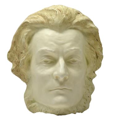 Mask of Adam Bernhard Mickiewicz, - Glass and porcelain