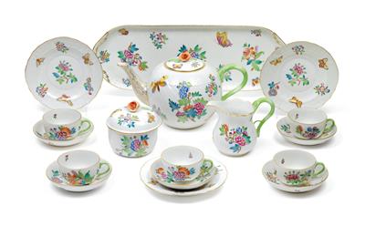 A tea service, - Sklo, Porcelán