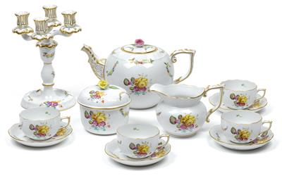 A tea service, - Sklo, Porcelán