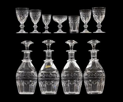 A Baccarat glass service, - Glass and porcelain